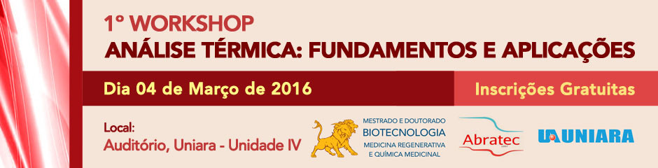 1º Workshop Sobre Análise Térmica: Fundamentos e Aplicações