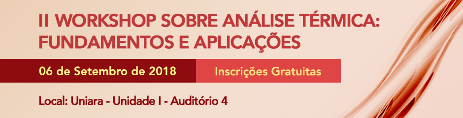 II Workshop sobre Análise Térmica: Fundamentos e Aplicações