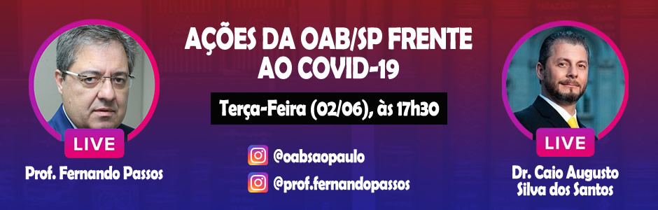 Ações da OAB/SP frente ao COVID-19