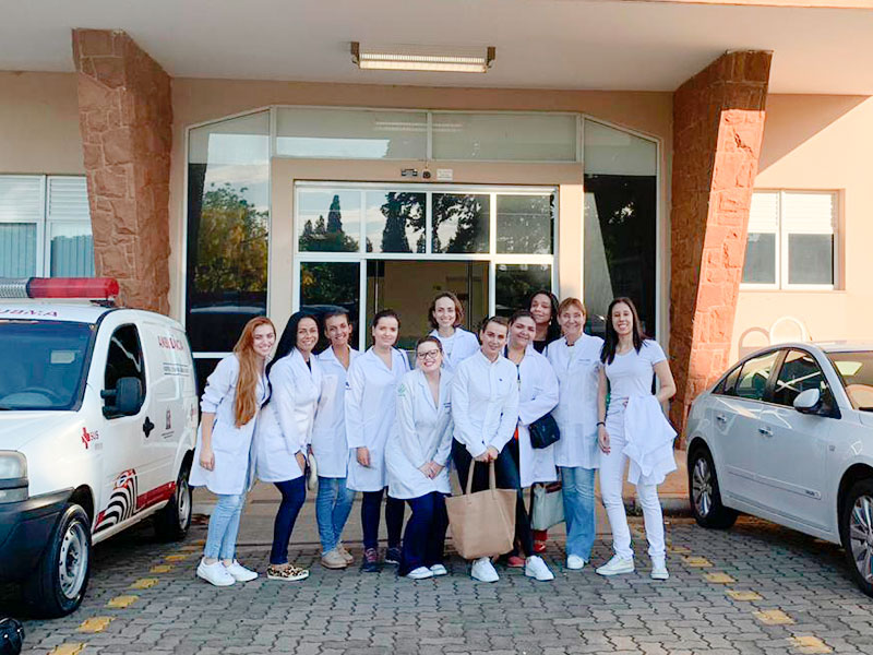 Visita ao  Hospital Estadual de Américo Brasiliense (HEAB)